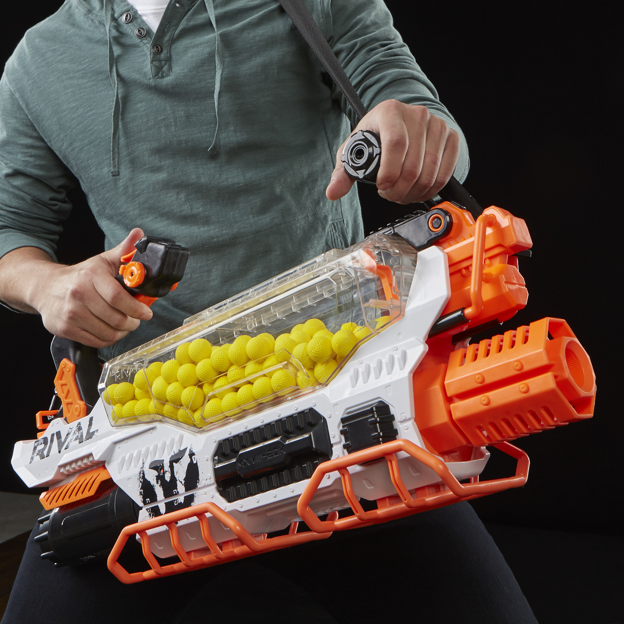 nerf rival prometheus 200 balls automatic blaster