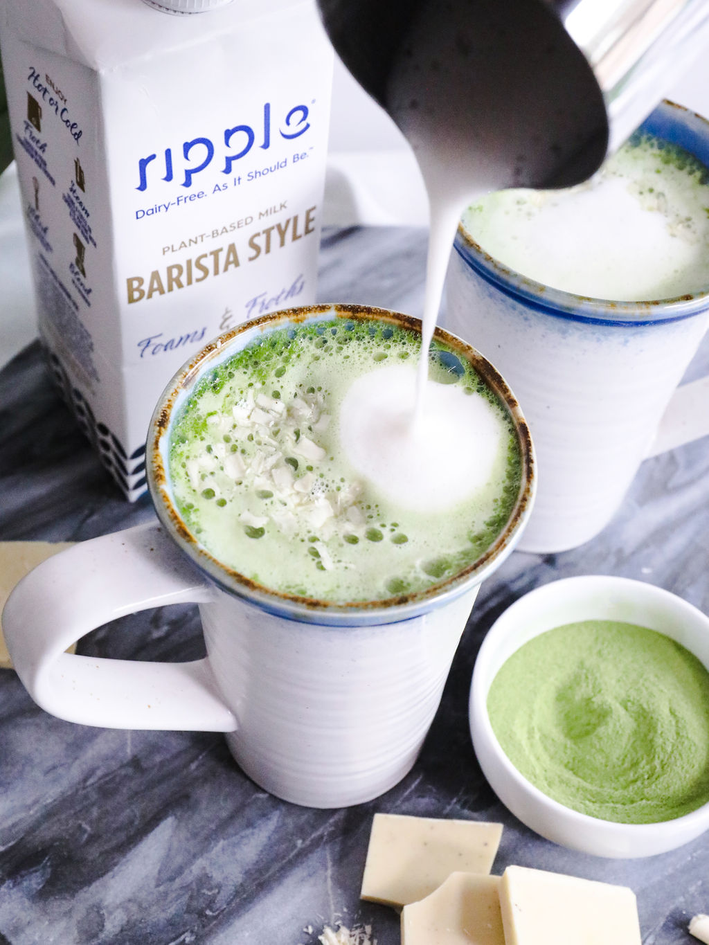 Ripple Barista Style PlantBased Milk, 32 fl oz Foams